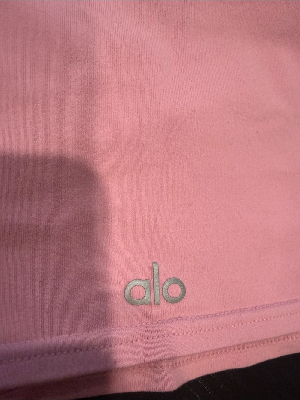 ALO Yoga Dusty Pink Sports Bra with Crisscross Straps - Picture 3 of 4